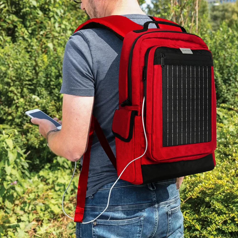 Avcon High-Tech Solar Backpack – Smart Unisex Outdoor Bag with USB Charging