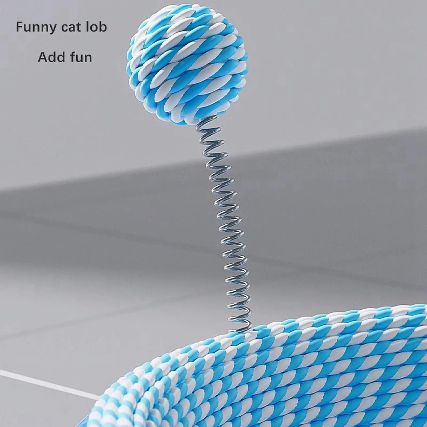 Cat Scratcher Pad Cat Scratching Board Cardboard with Ball Protection Pet Supplies Oval Cats Scratch Pad for Hunting Play Indoor