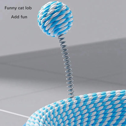 Cat Scratcher Pad Cat Scratching Board Cardboard with Ball Protection Pet Supplies Oval Cats Scratch Pad for Hunting Play Indoor