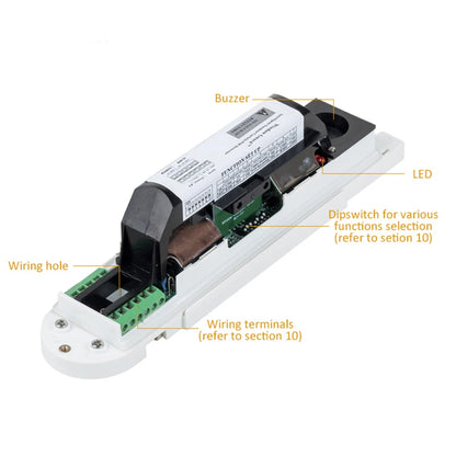 Outdoor Dual-Tech PIR Curtain Sensor – 24m Long-Range Wired Security Alarm