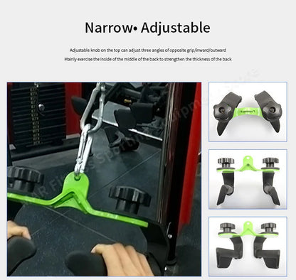 Lat Pull Down T-Bar Handle – Rotating Row V-Bar Cable Attachment for Back Training | Gym Pulley Grip 💪🏋️