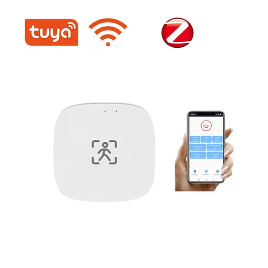 ZY-M100 Tuya WiFi & Zigbee Presence Sensor – mmWave Radar Motion & Light Detection Monitor