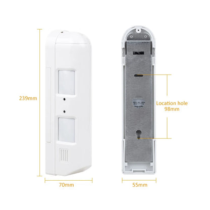 Outdoor Dual-Tech PIR Curtain Sensor – 24m Long-Range Wired Security Alarm