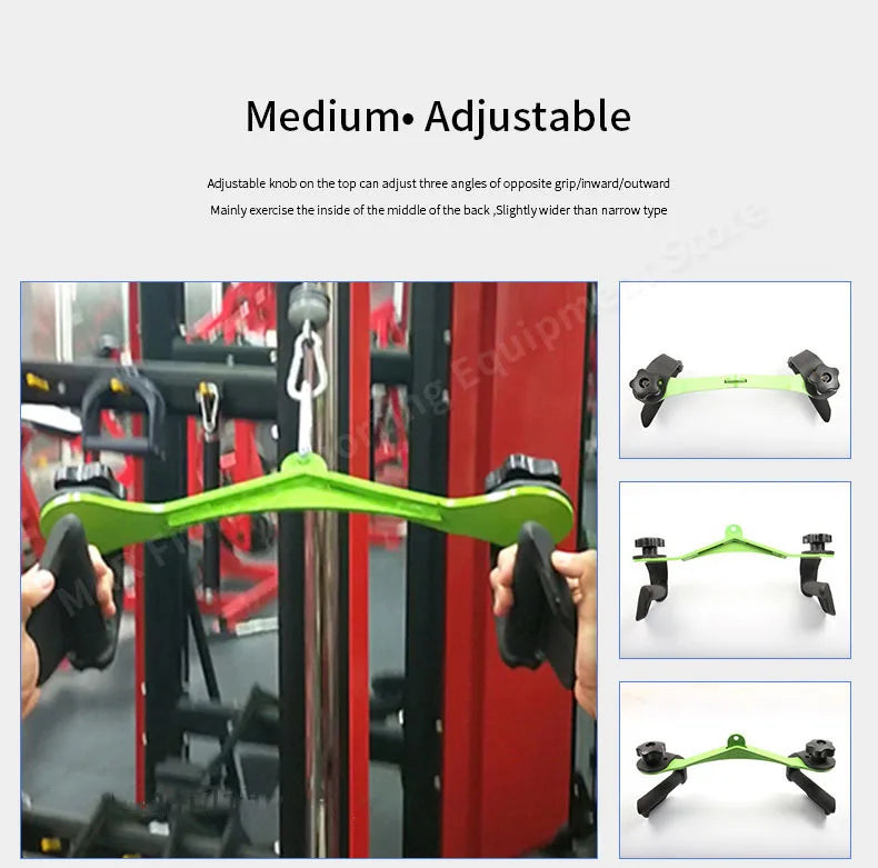 Lat Pull Down T-Bar Handle – Rotating Row V-Bar Cable Attachment for Back Training | Gym Pulley Grip 💪🏋️