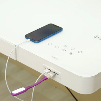 Smart Dual-Motor Height Adjustable Standing Desk – Durable Modern Executive Office Table | Ergonomic High-Tech Workspace