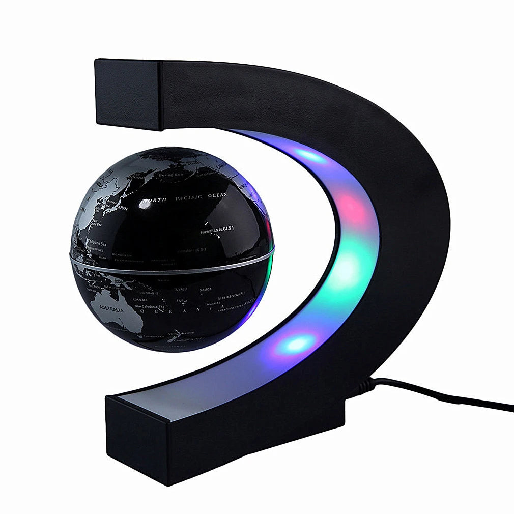 Cool Tech Spinning Globe Office Decor Gadget or Room Desk Toys Accessories for Men Boss Birthday Unique Geography Gifts
