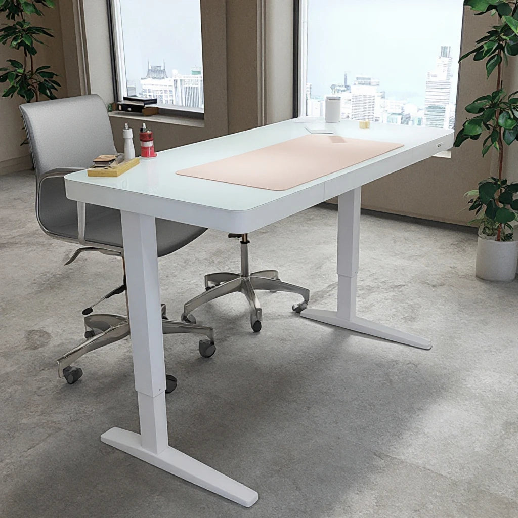 Smart Dual-Motor Height Adjustable Standing Desk – Durable Modern Executive Office Table | Ergonomic High-Tech Workspace