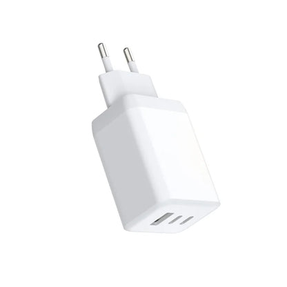 65W GaN Desktop Multi-Function Charger – Dual Type-C + USB Fast Charging Adapter for Phones & Laptops