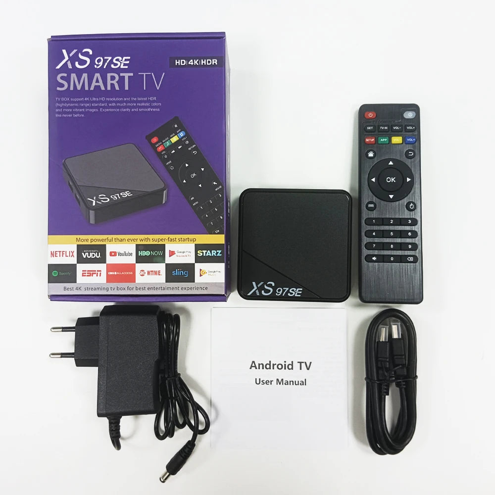 XS97 SE 4K Android TV Box – Smart HD Streaming Box with Remote Control