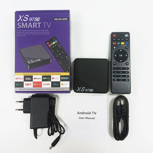 XS97 SE 4K Android TV Box – Smart HD Streaming Box with Remote Control