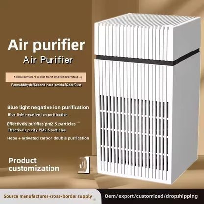Compact Home Air Purifier – Negative Ion Smoke & PM2.5 Remover