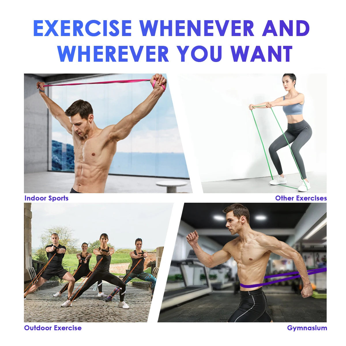 Heavy-Duty Resistance Bands – 41" Power & Pull-Up Assist