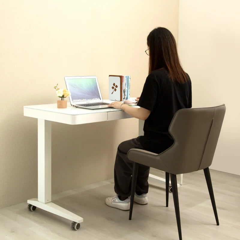Smart Dual-Motor Height Adjustable Standing Desk – Durable Modern Executive Office Table | Ergonomic High-Tech Workspace