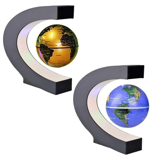 Cool Tech Spinning Globe Office Decor Gadget or Room Desk Toys Accessories for Men Boss Birthday Unique Geography Gifts
