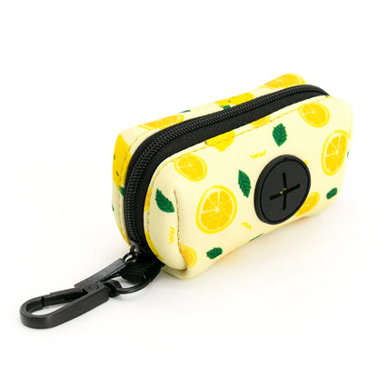 Collarlogo Adjustable Pet Dog Collar Durable Soft Cute Creative Lemon Design Leash Neoprene Harness Poop Poo Bag Dispenser