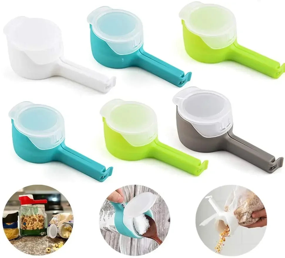 Travel-Friendly Snack Sealer Clip with Cap