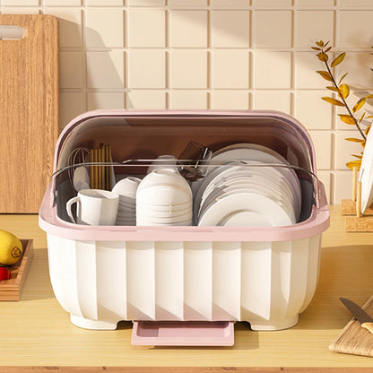 Multipurpose Kitchen Drain Cabinet with Lid & Utensil Organizer