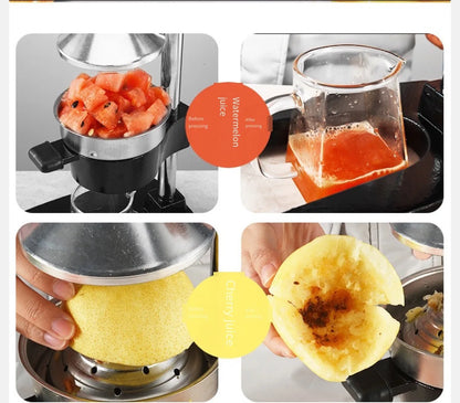 Cast-Iron Hand-Press Juicer for Citrus Fruits