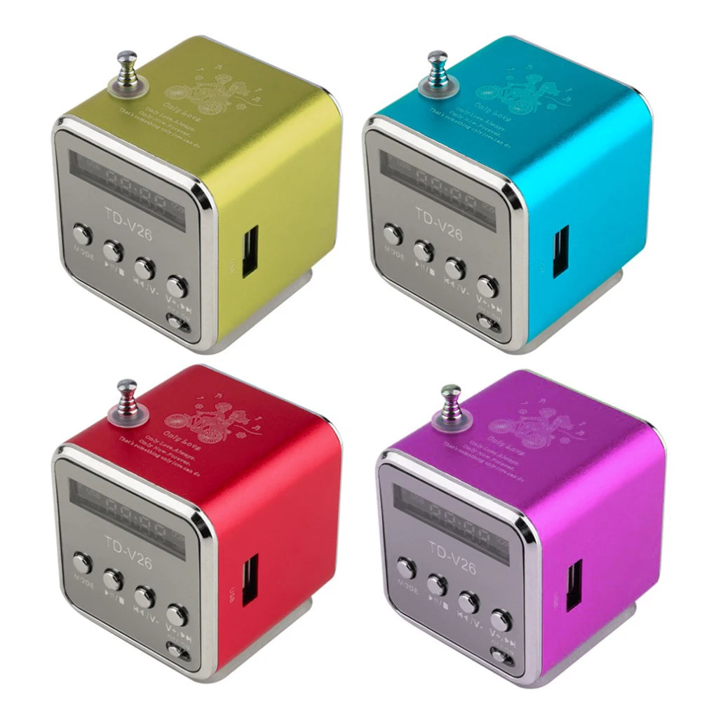 Portable Mini FM Radio & MP3 Music Player – Compact Digital Speaker