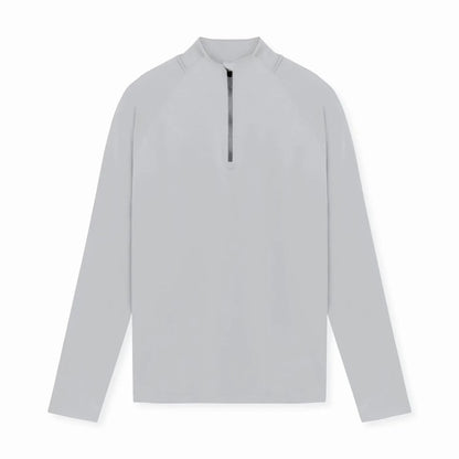 Men’s Tight Fit Gym Compression Top – High-Neck, Long Sleeve