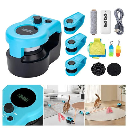 D9-Cat Treadmill Adjustable Speed Interactive Cat Chase Run Exercise Mental Stimulation For Bored Kitten