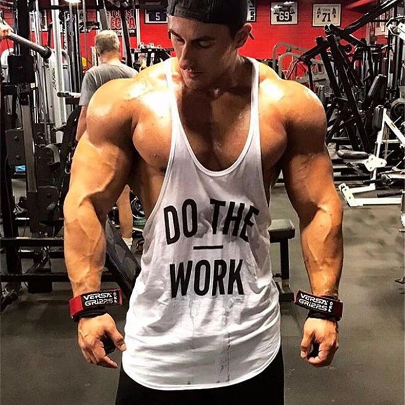 Men’s Muscle Stringer Tank Top – Gym & Bodybuilding