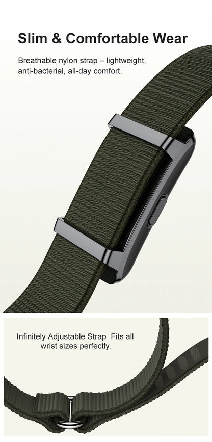 1ATM Waterproof Smart Fitness Bracelet – Heart Rate, Sleep & Step Tracker