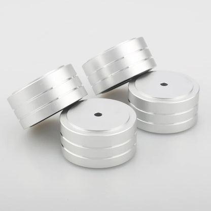Speaker Spikes Stand Feet Pad Foot For Speakers CD Amplifier 58x22mm 40x20mm Aluminum Alloy Rubber Portable Audio Video 4sets