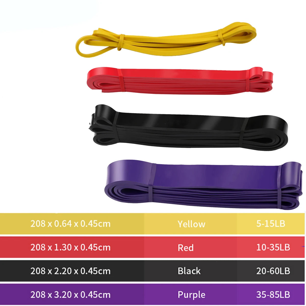 Heavy-Duty Resistance Bands – 41" Power & Pull-Up Assist