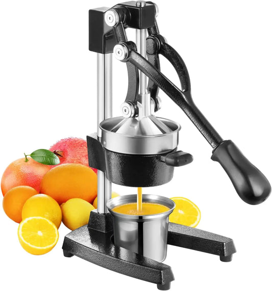 Cast-Iron Hand-Press Juicer for Citrus Fruits