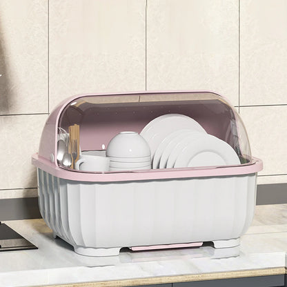 Multipurpose Kitchen Drain Cabinet with Lid & Utensil Organizer