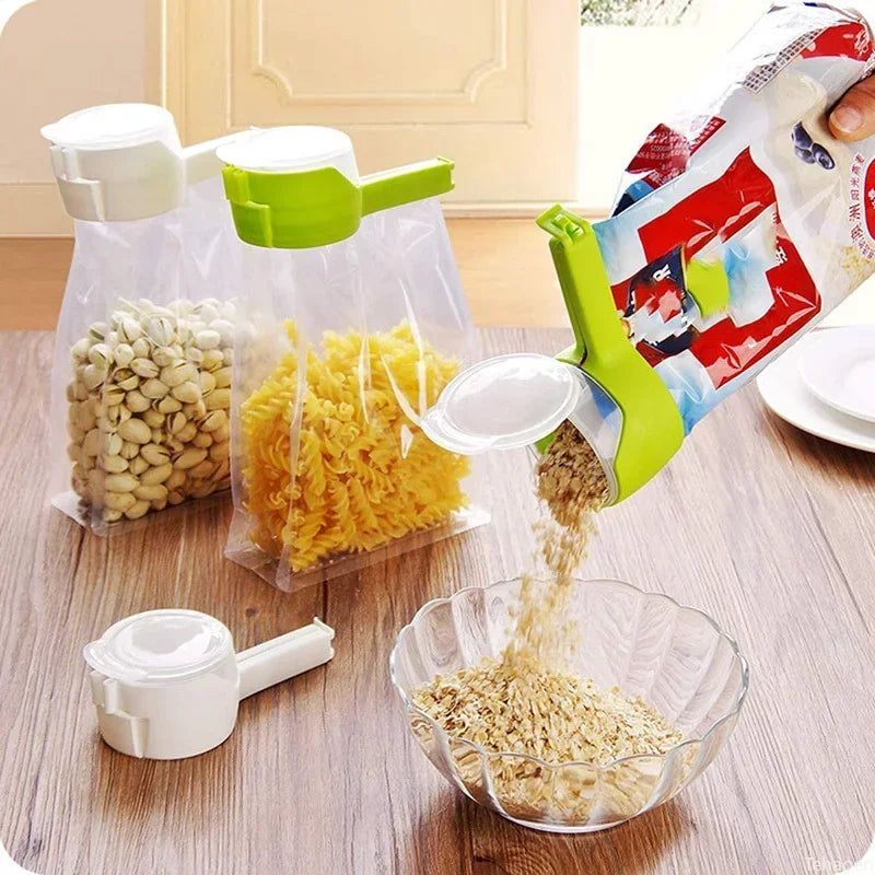 Travel-Friendly Snack Sealer Clip with Cap