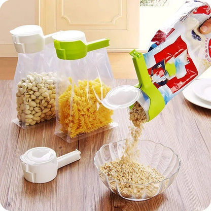 Travel-Friendly Snack Sealer Clip with Cap