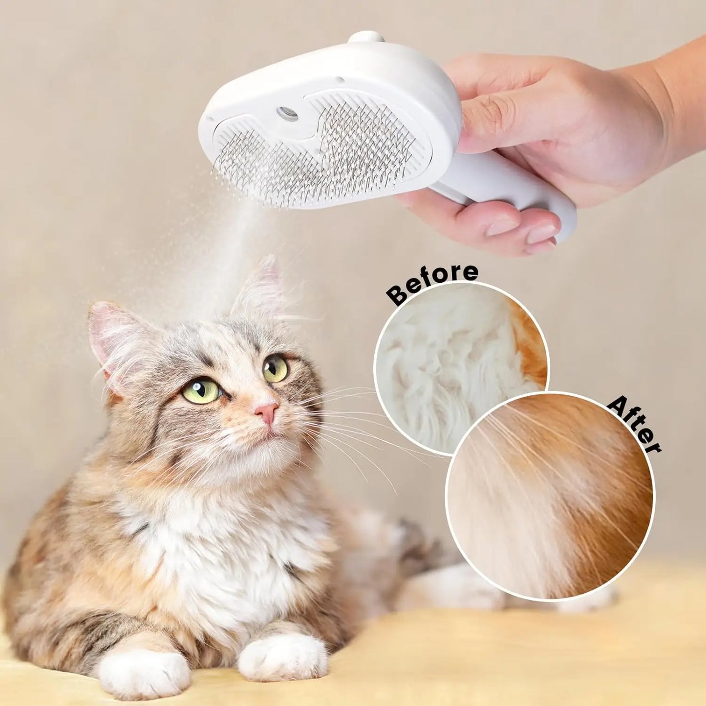 Pet Spray Grooming Comb Remove Floating Hair Fluffs Hair Water Steam Comb Styling for Dogs Cats accessories