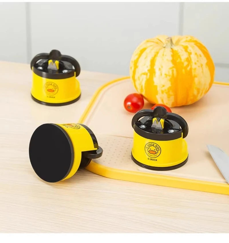 Suction-Base Knife Sharpener for Chef and Damascus Knives