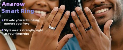 Smart Fitness Ring – Heart Rate, SpO₂, BP & Sleep Tracking for Men & Women