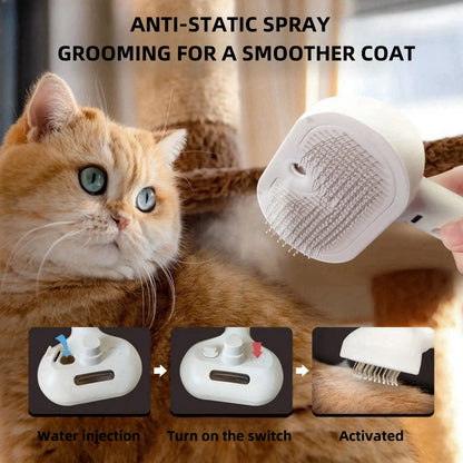 Pet Spray Grooming Comb Remove Floating Hair Fluffs Hair Water Steam Comb Styling for Dogs Cats accessories