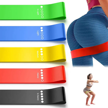 Fitness Elastic Resistance Bands – Yoga, Pilates & Home Workout Stretch Bands | Full-Body Training Gym Equipment 🏋️‍♀️🧘‍♂️