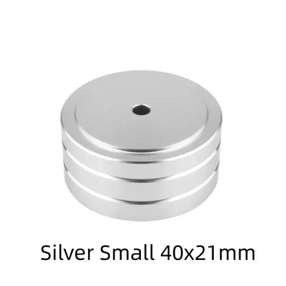 Speaker Spikes Stand Feet Pad Foot For Speakers CD Amplifier 58x22mm 40x20mm Aluminum Alloy Rubber Portable Audio Video 4sets