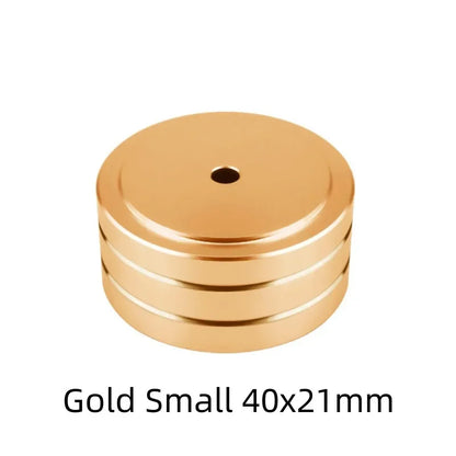 Speaker Spikes Stand Feet Pad Foot For Speakers CD Amplifier 58x22mm 40x20mm Aluminum Alloy Rubber Portable Audio Video 4sets