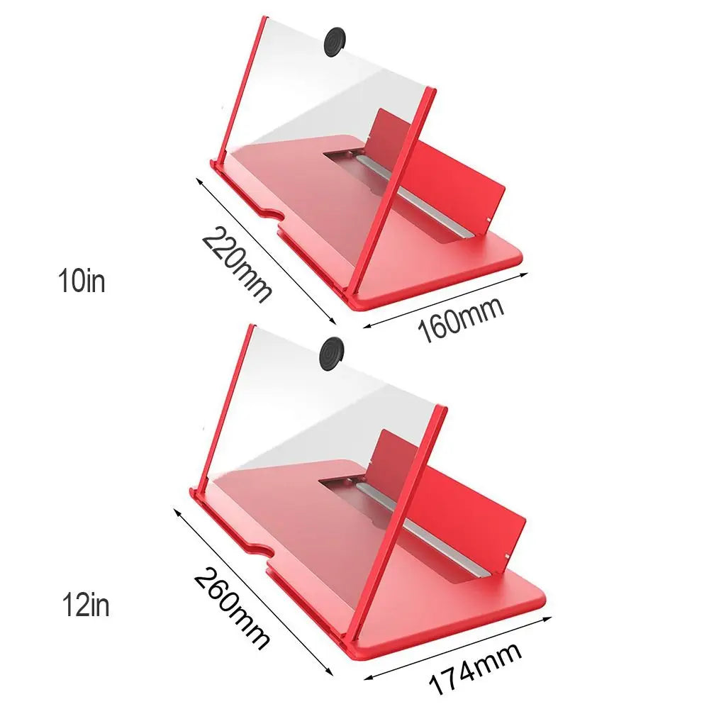 Portable 3D HD Phone Screen Magnifier – 10/12 Inch Folding Cinema Display