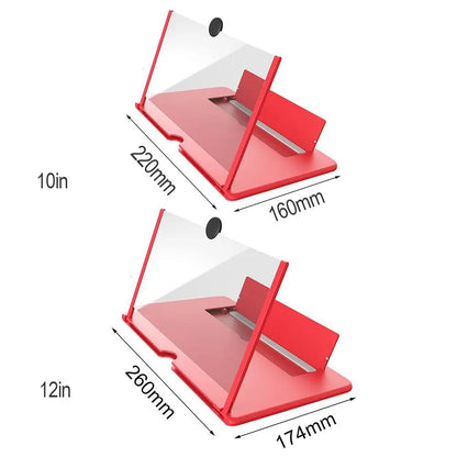 Portable 3D HD Phone Screen Magnifier – 10/12 Inch Folding Cinema Display
