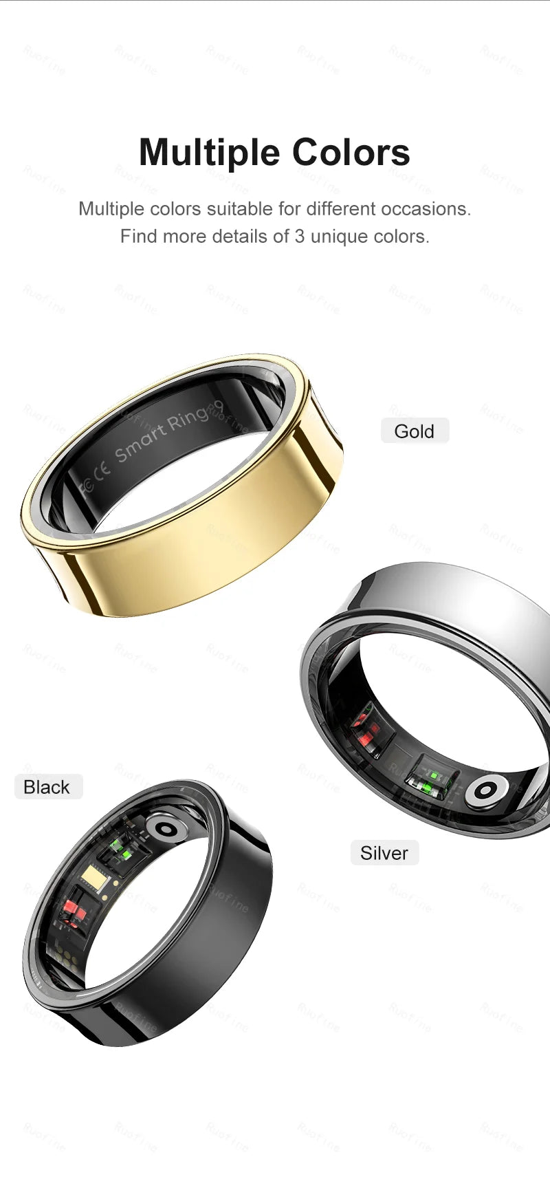 Qring R09/R06 Smart Fitness Tracker Ring