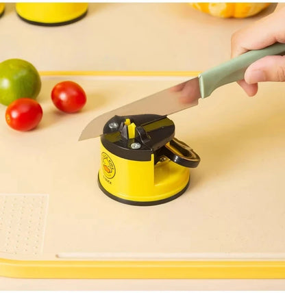 Suction-Base Knife Sharpener for Chef and Damascus Knives