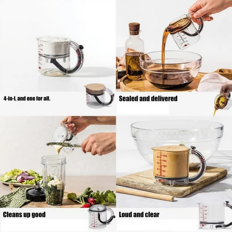 4-in-1 Adjustable Multifunction Measuring Cup