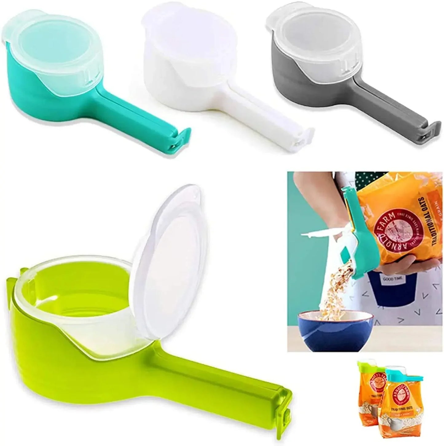 Travel-Friendly Snack Sealer Clip with Cap