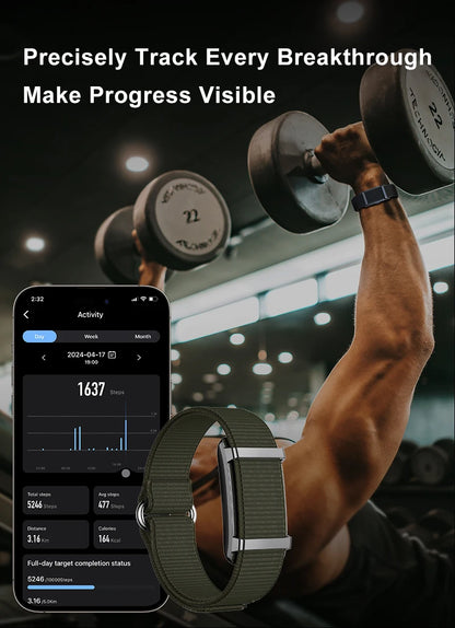 1ATM Waterproof Smart Fitness Bracelet – Heart Rate, Sleep & Step Tracker