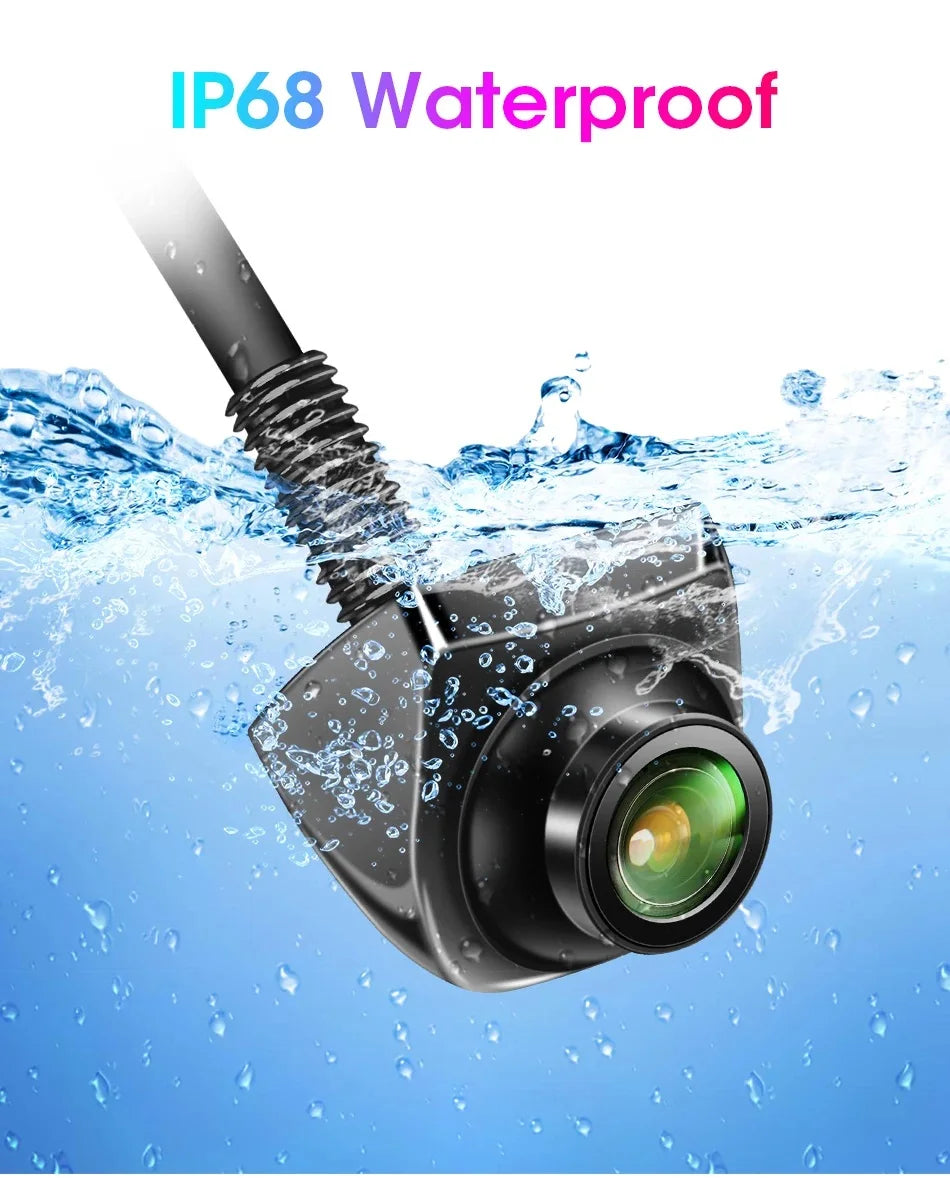 720P Camera AHD Switch CVBS Night Vision IP68 Waterproof 170° Degree Fisheye Golden Lens Full HD Vehicle Backup Rear View Camer