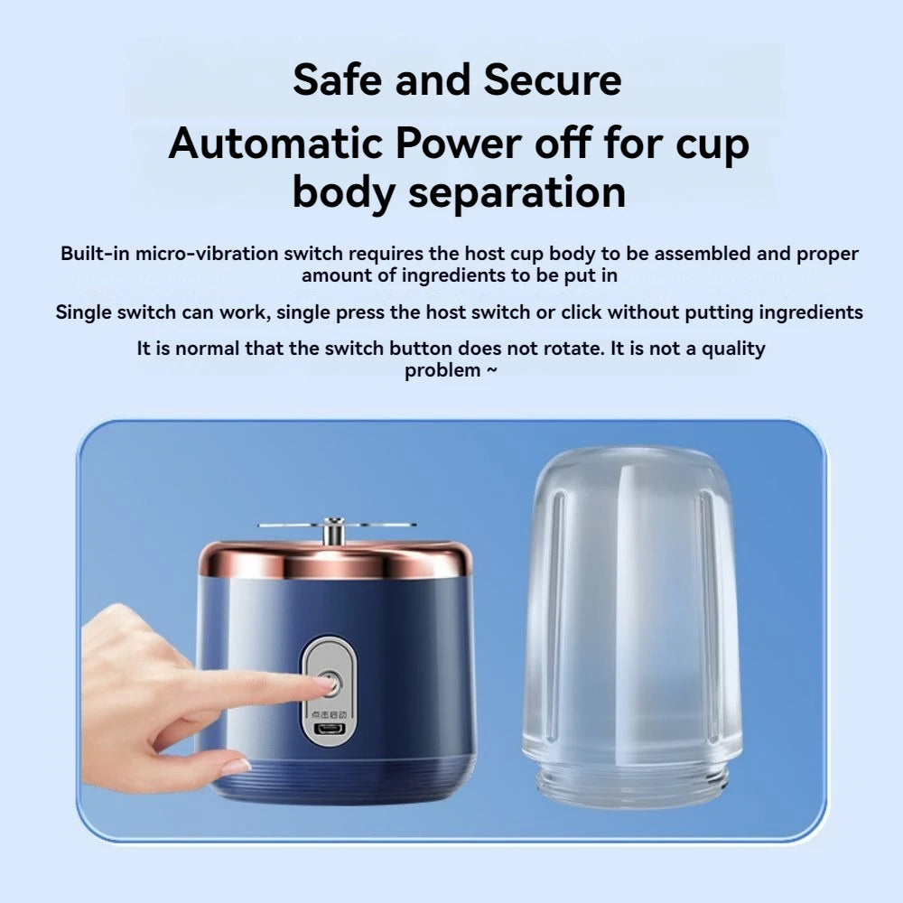 Compact USB Rechargeable Juice Mixer Cup