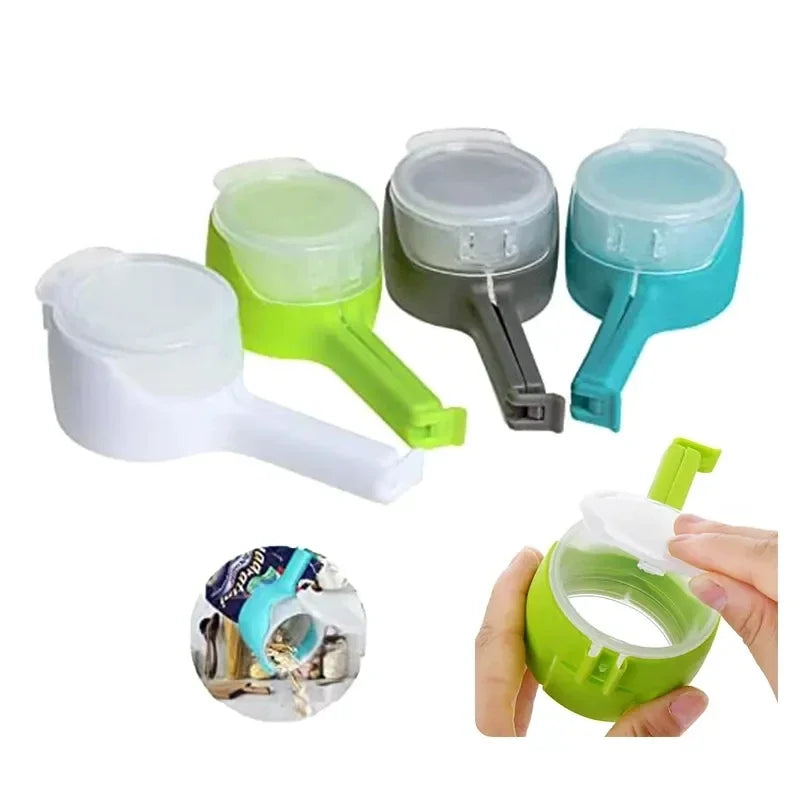 Travel-Friendly Snack Sealer Clip with Cap